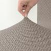 Highdi Jacquard Stretch Bar Stool Covers with Backrest, 1/2/4/6 Pieces, Khaki, 1 Piece view 2