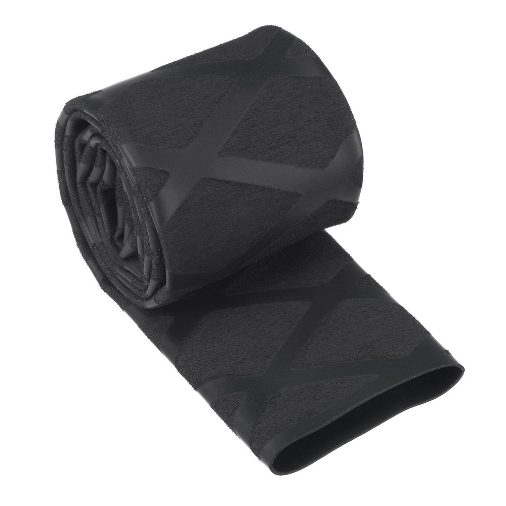 MACHSWON Heat-Shrink Tubing for Fishing Rod Handles, 25 mm Diameter, 42 mm Flat Width, 2:1 Ratio, 0.5 m, Black