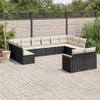Homgoday Black PE Rattan Garden Sofa Set, Model 3226441 view 1