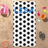 KIDSLOVE Personalized Football Beach Towel with Name, Microfiber Towel for Boys, 90 x 180 cm view 2