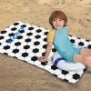 KIDSLOVE Personalized Football Beach Towel with Name, Microfiber Towel for Boys, 90 x 180 cm view 3