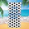 KIDSLOVE Personalized Football Beach Towel with Name, Microfiber Towel for Boys, 90 x 180 cm view 4