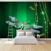 3D Nonwoven Dragonfly Metal Photomural, 350 x 256 cm view 1