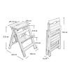 2-Step Folding Wooden Ladder Stool view 2