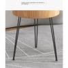 VALCLA Round Wooden Side Table, Small Coffee Table for Living Room, Bedroom, Sofa or Balcony (B) view 4