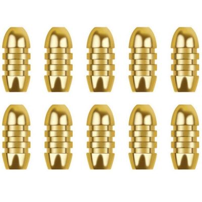 10-Piece Brass Fishing Weight Plates with Hollow Design