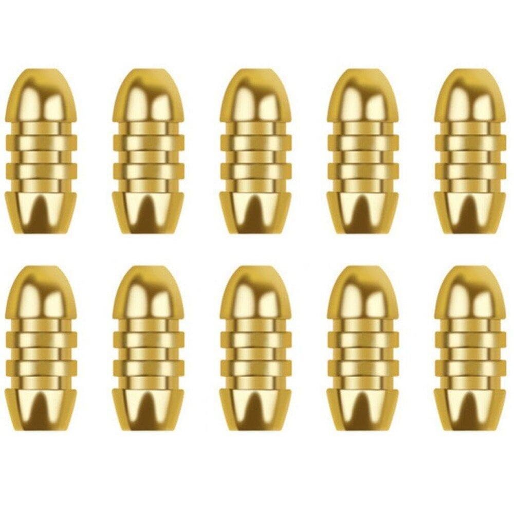 10-Piece Brass Fishing Weight Plates with Hollow Design