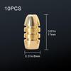 10-Piece Brass Fishing Weight Plates with Hollow Design view 2