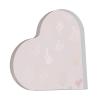 Rose Gold Printed Heart-Shaped Acrylic Decoration and Keepsake Plaque view 1