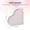 Rose Gold Printed Heart-Shaped Acrylic Decoration and Keepsake Plaque view 4