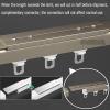 1-Track Curtain Track, 50–600 cm, Ceiling or Wall Mount, 2 mm Thick Aluminum view 3