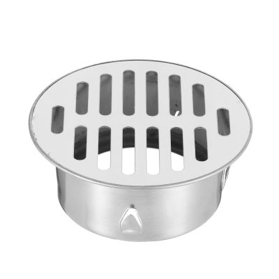 QUARKZMAN 88 mm Floor Drain Cover, Flat Stainless Steel