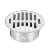 QUARKZMAN 88 mm Floor Drain Cover, Flat Stainless Steel view 1