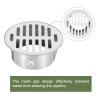 QUARKZMAN 88 mm Floor Drain Cover, Flat Stainless Steel view 3