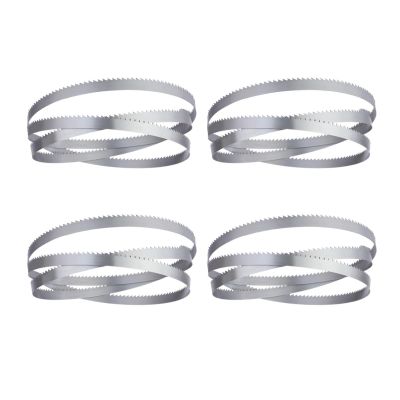 4-Pack 1650 x 16 x 0.56 mm / 65 x 0.63 x 0.022 in, 4 TPI Bandsaw Blades for Meat and Food Cutting Machines