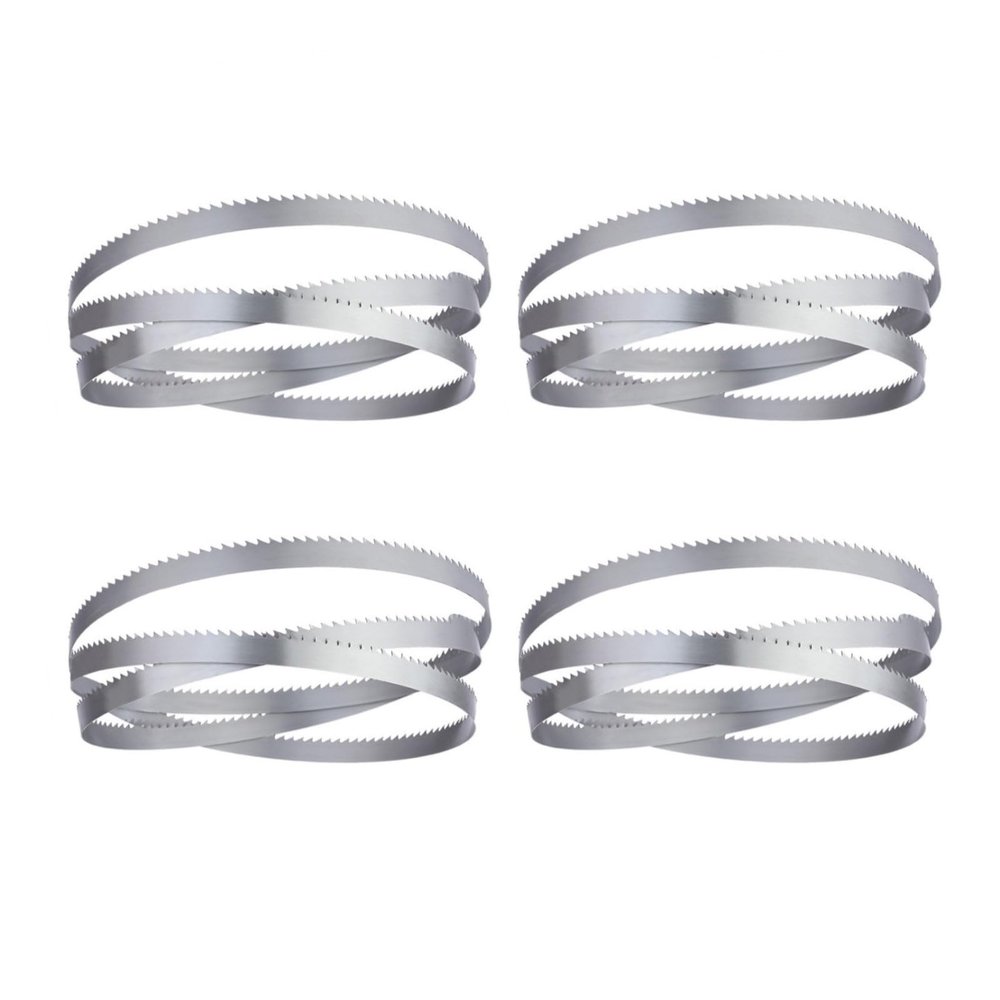 4-Pack 1650 x 16 x 0.56 mm / 65 x 0.63 x 0.022 in, 4 TPI Bandsaw Blades for Meat and Food Cutting Machines