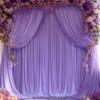 4.6 x 3 m Lavender Backdrop Curtains for Weddings, Wrinkle-Free Polyester Photography Backdrop view 1
