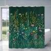 HNBFKD Green Grass and Wildflowers Shower Curtain, Waterproof, 140 x 265 cm view 2