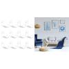 YOUKOLO Wall-Mounted Acrylic Vinyl Record Holders, Clear Display Shelves, 12-Pack view 2
