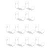 YOUKOLO Wall-Mounted Acrylic Vinyl Record Holders, Clear Display Shelves, 12-Pack view 3