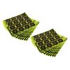 2 x 160 Self-Adhesive Paper Targets, 5 cm, Reactive Splatter Targets for Archery and Hunting Practice, High-Visibility Fluorescent Yellow, with Cover Patches view 2