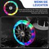 LED Scooter Wheels, 2 Pairs, 80 mm/120 mm, ABEC-7 Bearings, Black view 4
