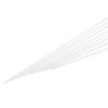 sourcing map 30 ABS Plastic Rods, 1–6 mm Diameter, 250 mm Long, White view 1