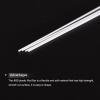 sourcing map 30 ABS Plastic Rods, 1–6 mm Diameter, 250 mm Long, White view 3