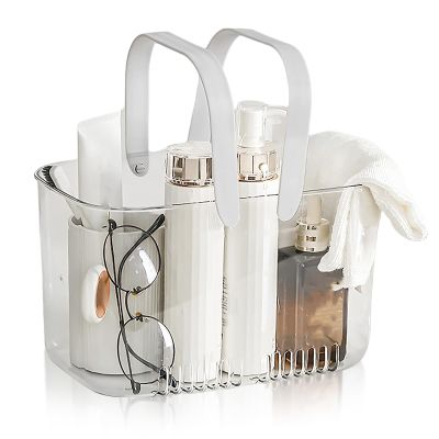 Cyrank Portable Shower Caddy Basket with Handles
