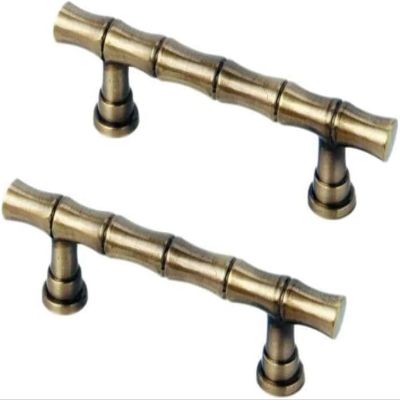 Vintage Antique Brass Cabinet Handles, 2-Pack, 64 mm