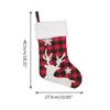 X-Institute Christmas Stockings, Snowflake, 45.7 cm, Large, Red and Black, 4-Pack view 3