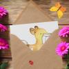 Mr. & Mrs. Panda Congratulations Card for Apprentice – Heart Design view 3