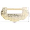 Decorative Brass Padlock, Ming-Qing Dynasty Style, Antique Chinese Carved Lock Set for Cabinets and Jewelry Boxes view 4