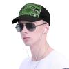 Zhengjia Unisex Baseball Cap with Snakeskin Pattern, Adjustable, Green and Black, One Size view 4