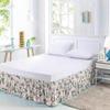 Morbuy Elastic Ruffled Wrap-Around Bed Skirt, Microfiber, 135 x 200 x 45 cm, Rose Blossom 2 view 1