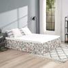 Morbuy Elastic Ruffled Wrap-Around Bed Skirt, Microfiber, 135 x 200 x 45 cm, Rose Blossom 2 view 3
