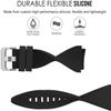 Blueshaweu Classic 22 mm Silicone Replacement Band for Amaztim, Kospet Tank, and WalkerFit Smartwatches view 2