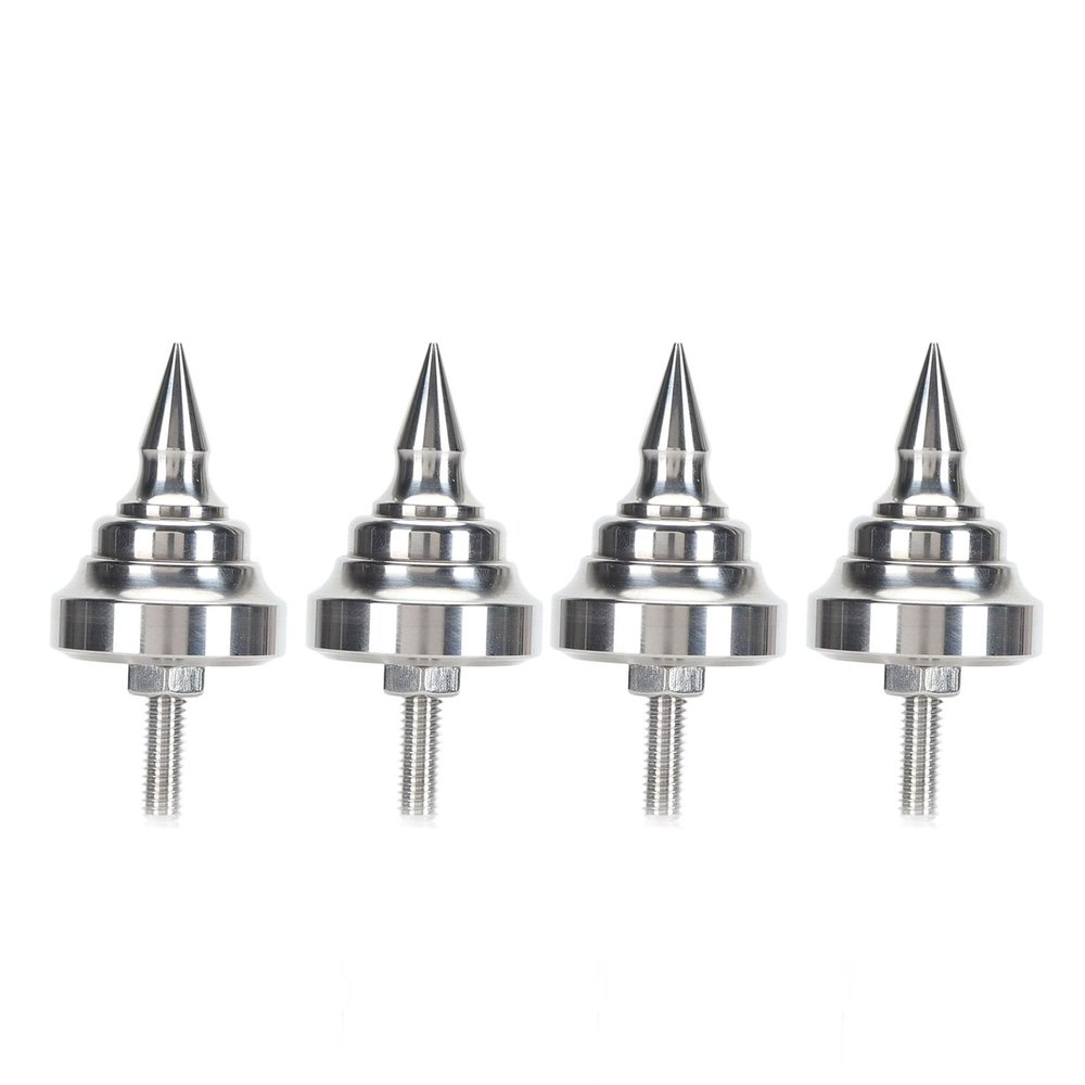 Yusat HiFi Speaker Spikes, Shock-Resistant, Adjustable Stainless Steel Isolation Spikes, 4-Pack (M10)
