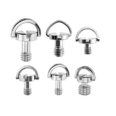 NORAZE 1/4" 3/8" Camera Screw for Quick-Release Plate, 1/4" 3/8" D-Ring Screw Tripod Ball Head Mount Adapter, Photography Accessory (S16, 1 PC)