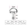 NORAZE 1/4" 3/8" Camera Screw for Quick-Release Plate, 1/4" 3/8" D-Ring Screw Tripod Ball Head Mount Adapter, Photography Accessory (S16, 1 PC) view 3