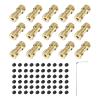 QUARKZMAN 15-Piece 3 mm to 3.17 mm Brass Flexible Shaft Coupling Set view 1