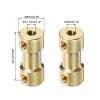 QUARKZMAN 15-Piece 3 mm to 3.17 mm Brass Flexible Shaft Coupling Set view 2