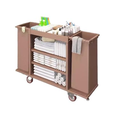 Hotel Housekeeping Cart with Fabric Bags