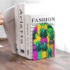 Colorful Pineapple Bookends with Sturdy Metal Base view 3