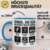 Things I Do in My Free Time Handball Mug – Gift Idea for Handball Players (Blue) view 3