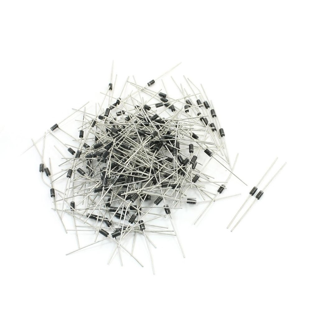 DSZUJTYROP 200-Piece Cylindrical Ultra-Fast-Recovery Rectifier Diodes, 400 V, 1 A, UF4004