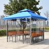 PIPRE 1.7 x 3.3 m Transparent PVC Waterproof Tarp with Rope view 3