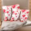 VAPOKF Eiffel Tower Heart Balloon Pillow Covers, 45 x 45 cm, 2-Pack view 2