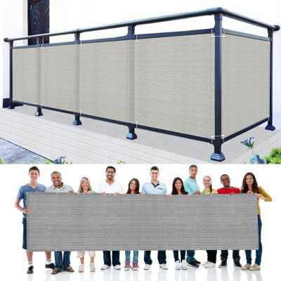 GAIFNAG Privacy Screen Fence 140 x 850 cm, HDPE 220 g/m², Gray
