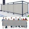 GAIFNAG Privacy Screen Fence 140 x 850 cm, HDPE 220 g/m², Gray view 1